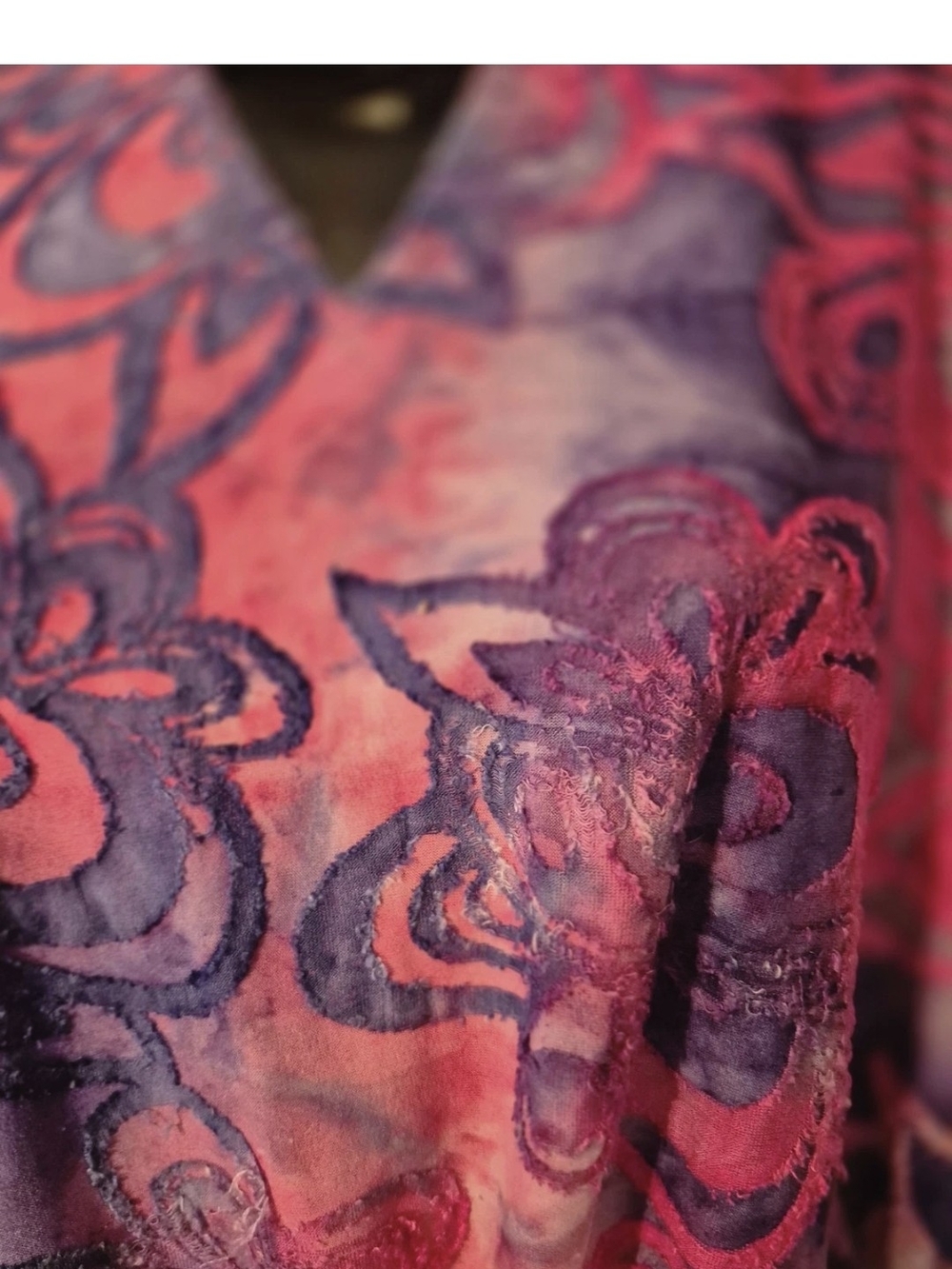 Ruby Rd. Pink & Purple Floral Tie-Front Tunic - Picture 4 of 10